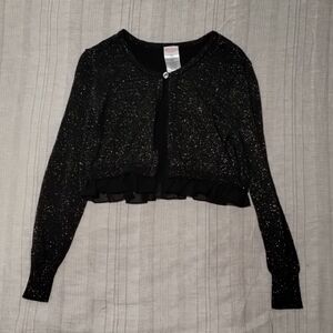 Fancy Black Sweater With Glitter